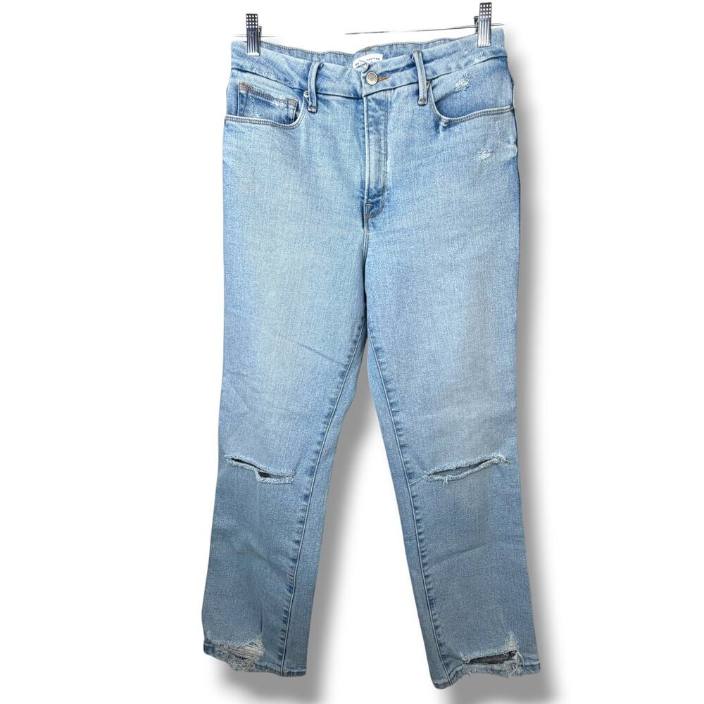 Good American Good Curve High Rise Vintage Inspired Straight Leg Jeans Size 8/29 - Picture 2 of 7